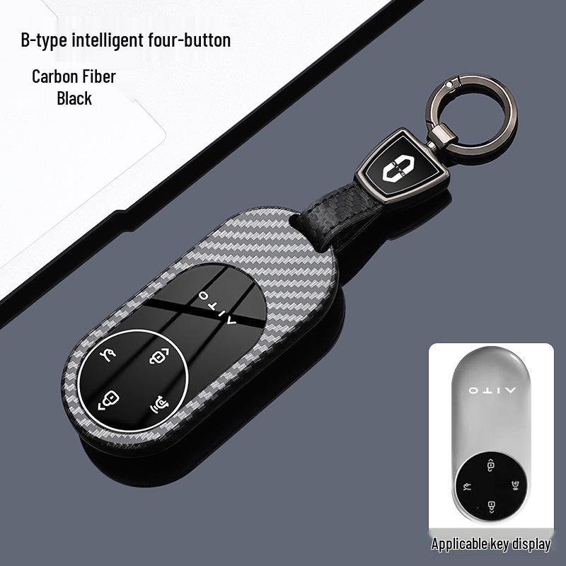 Huawei AITO M9 Key Case: Compatible with M5, M7, M8 Models, Ultra Protective Shell with Buckle