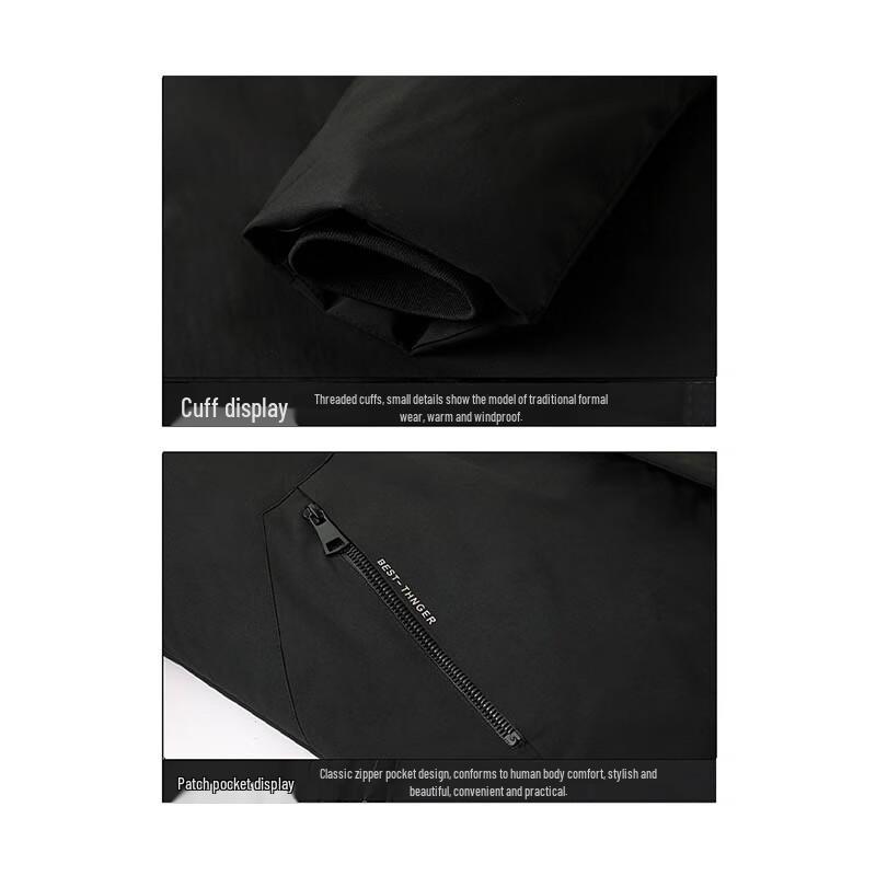 ROMON Men's Hooded Winter Padded Jacket