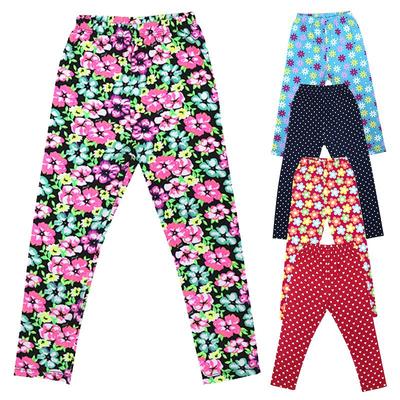 Kinder Hosen Mädchen Schöne Baby Kinder Hosen Lange Hosen Gedruckt Elastische Blume Liebe Welle Punkt