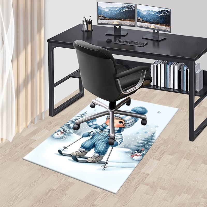1PC winter snow Extra Large Non Slip Floor carpet, Office, family, bedroom, Studio   Large Area Rug Indoor Rugs, , Vibrant Colors