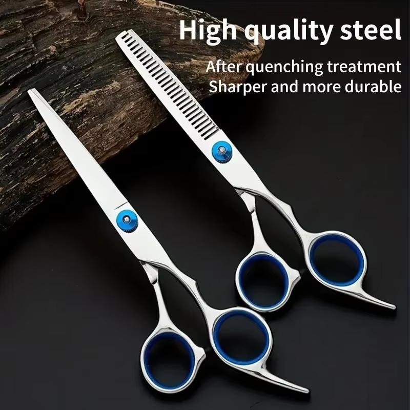 Professional Hairdressing Scissors Stainless Steel Cutting Thinning Barber Shear for Home Salon Use