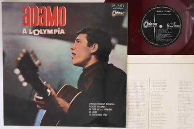 LP Record ADAMO  Adamo A Lolympia OP7472 ODEON 1965 Japan Pop Used