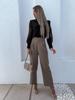 2025 Spring-Summer Women's Solid Color Lace Patchwork Blouse