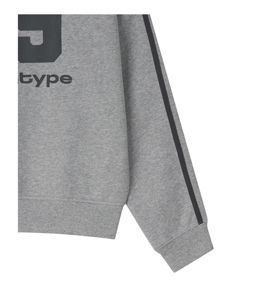 ROUGHTYPE Trackline Off-Shoulder Sweatshirt - Gray