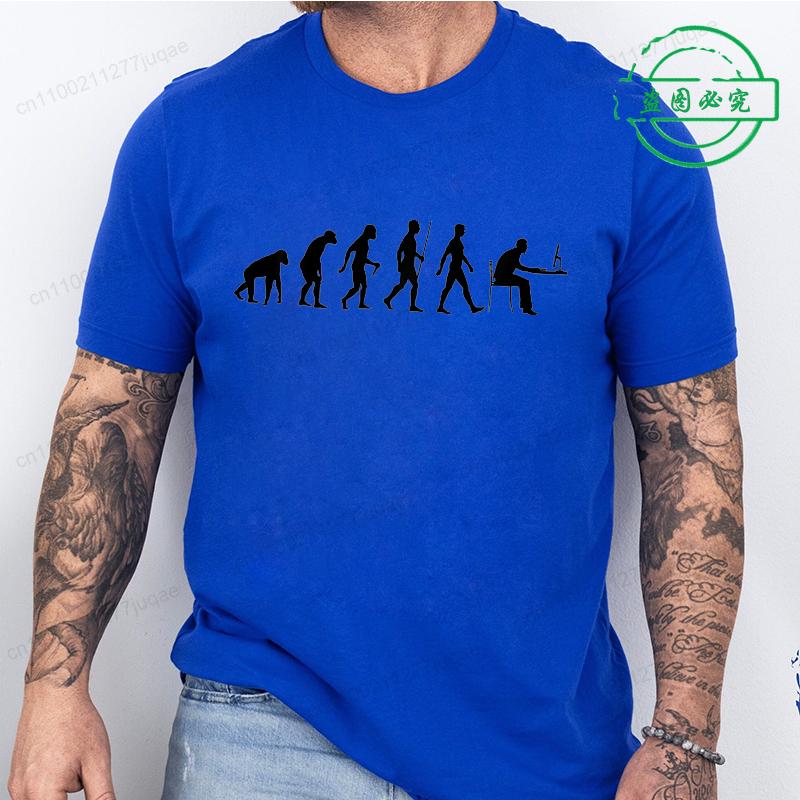 Funny Geek Lover IT Evolution of Man Computer Programmer T-Shirt Unisex Summer Fashion Streetwear Tops Graphic T Shirts Clothes