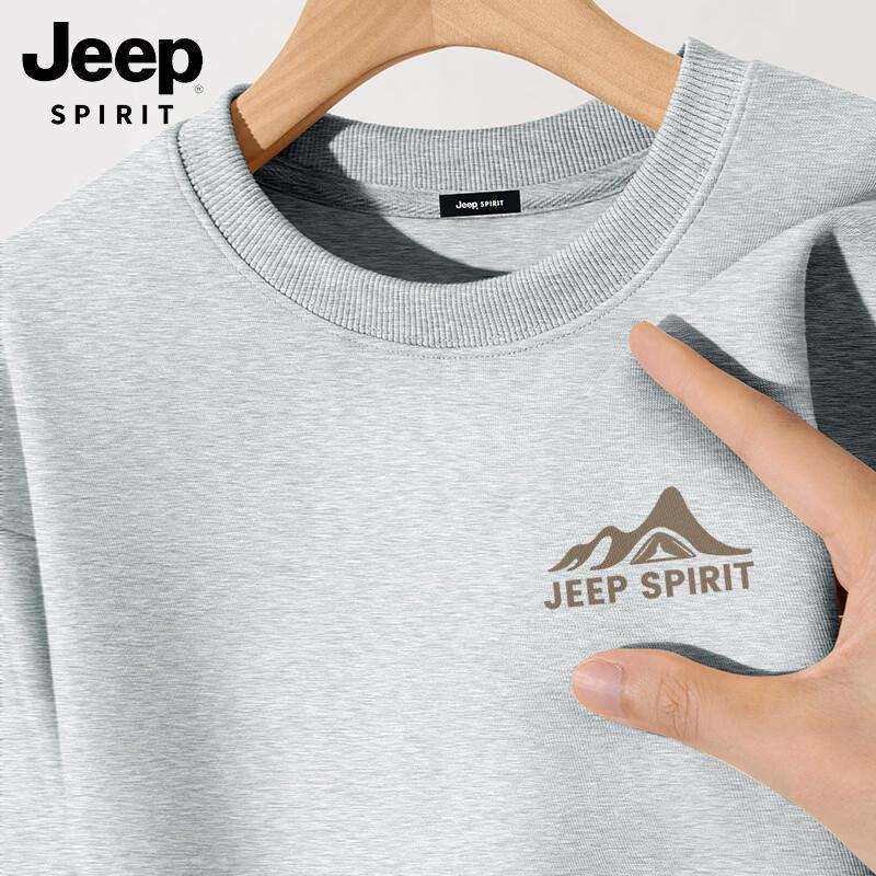 JEEP SPIRIT Men s Printed Crewneck Sweatshirt M
