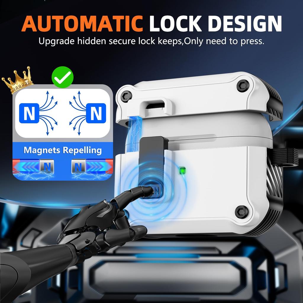 New Case for Airpods Pro 3 2025 Secure Lock Clip Automatic Pop-up Full Protective Case with Cleaning Kit for Apple AirPods Pro 3