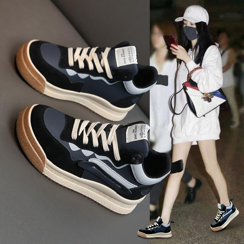 Spring Autumn New Luxury Women's Thick Bottom Casual Sneakers Soft Bottom Comfortable Sports Running Shoes Zapatos Para Mujeres