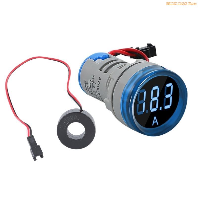 K1AE Round LED Display Current Ampermeter Voltmeter Ammeter Digital Current
