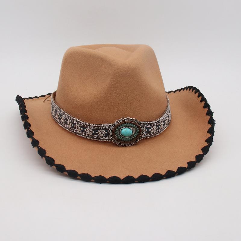 Stage Travel Vacation Sunscreen Visor Hat Four Seasons Zang'S Dance Jazz Hat Niche Ethnic Style Design Top Hat