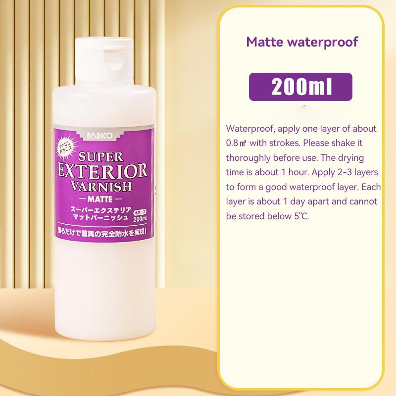 10/20/100/200ml Water-Based Gloss Varnish Resin Finish for Stone Polymer Air-Dry Clay - Dustproof High Shine Protective Coating