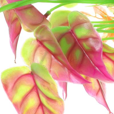 2 Pcs Aquarium Plants Large Fish Tank Decorations Vibrant Colored Easy Clean Artificial Stable Base L Scape Tools Terrarium