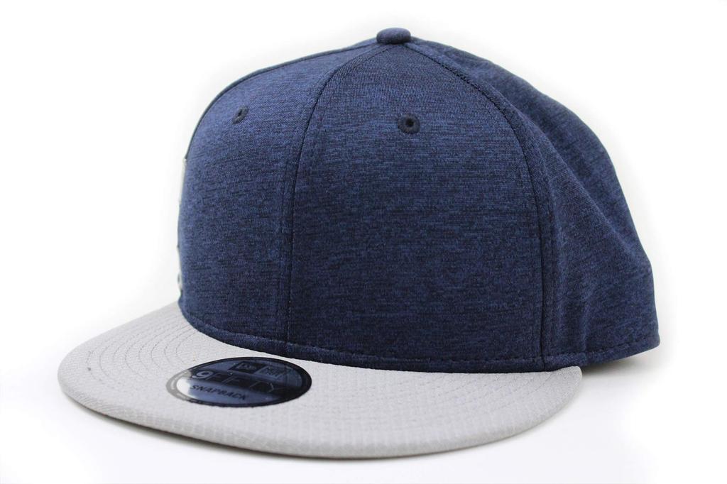 New Era 9FIFTY Heather Stripe Snapback Cap, Navy Shadow Heather/Grey