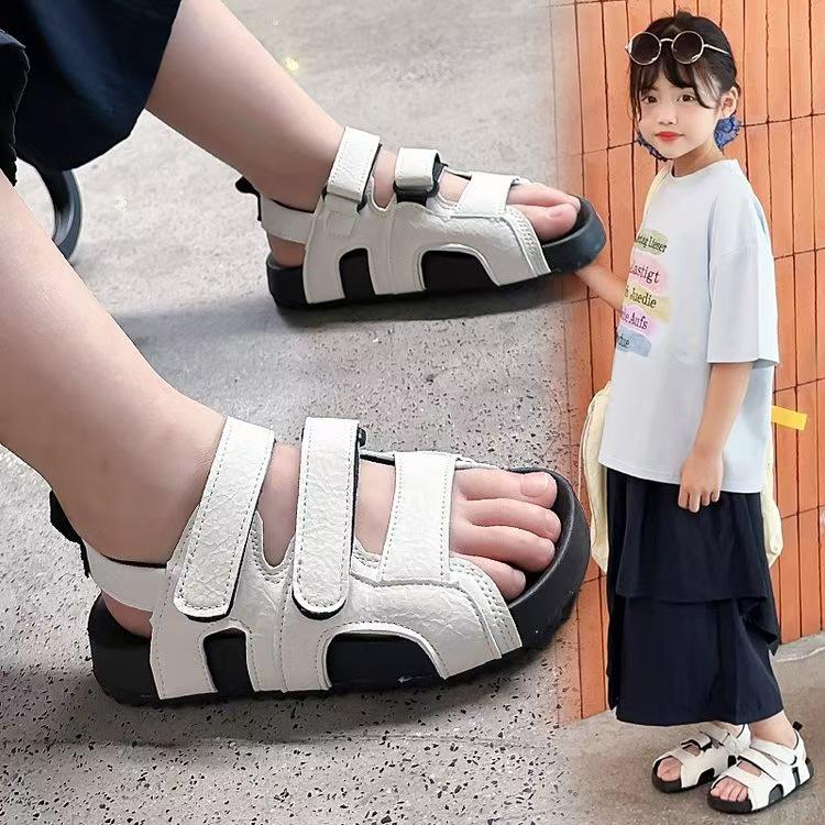 2026 Sommer Kinder rutschfeste Klettverschluss Sandalen mit offenen Zehen