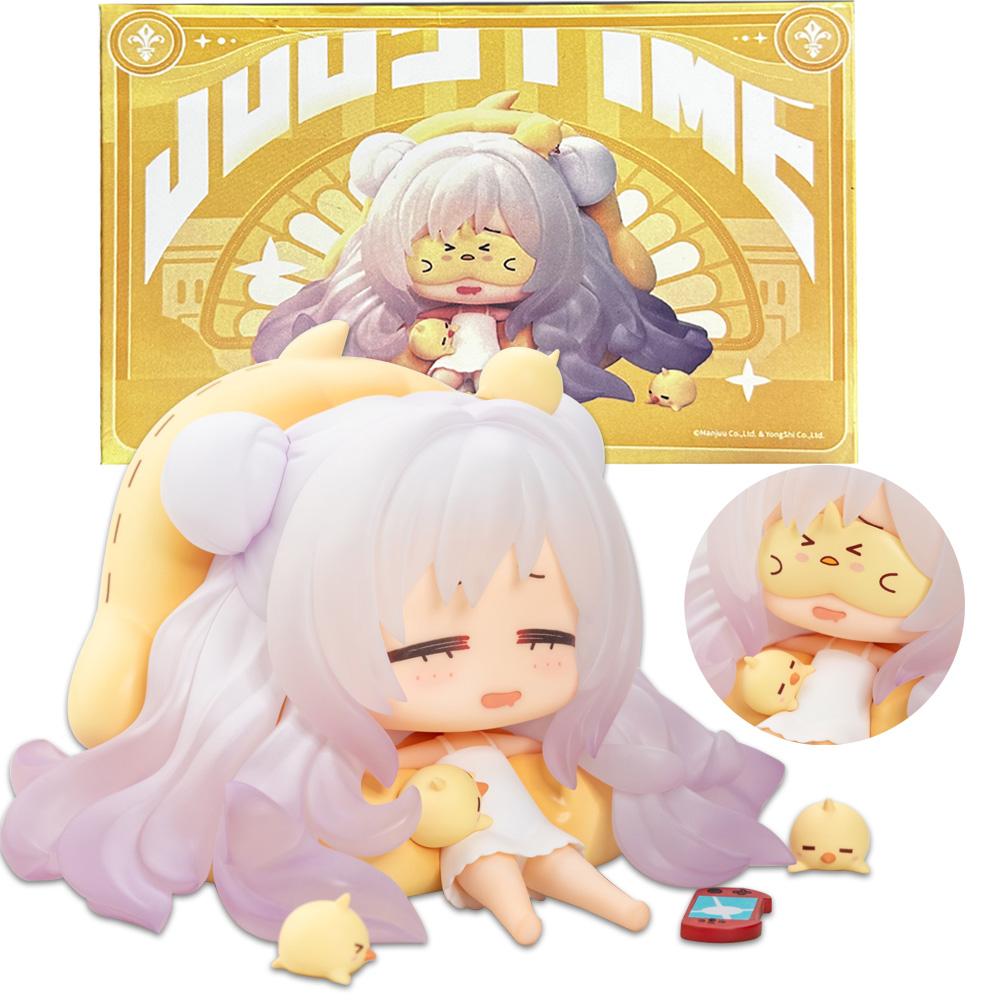 8CM Anime Game Azur Lane MNF Le Malin Figure JUUs Time Sitting Model Toy Gift Collection Aciton Figure Comes with Eye Mask With box