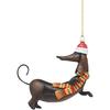 Dackel Hunde Weihnachtsbaumschmuck Weihnachtsbaum Anhänger für Zuhause Weihnachtsdekorationen Dackel Hunde