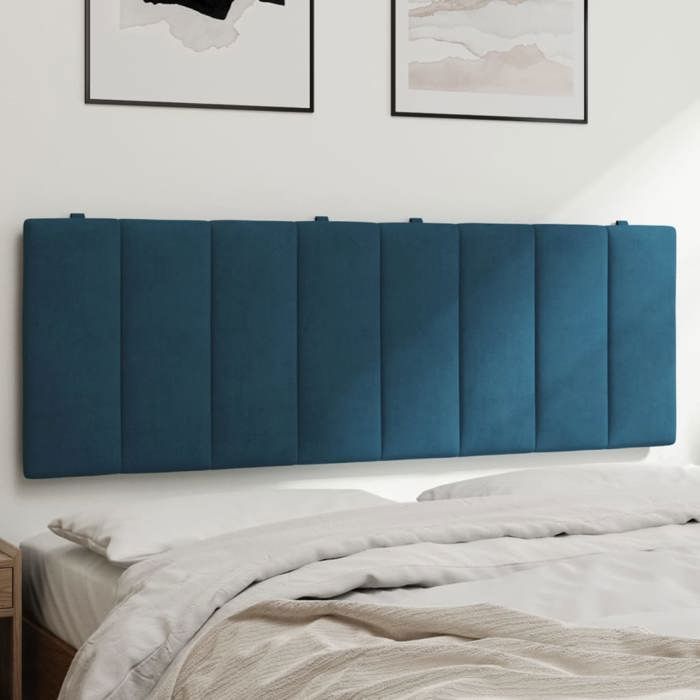 VidaXL Coussin de Tête de Lit, Oreiller de Tête de Lit avec Bandes Auto-agrippantes, Coussin Rembourré Chambre à Coucher, 374673