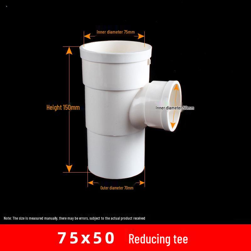 PVC Redukční T-kus s inspekčním otvorem a hrdlem/trnem