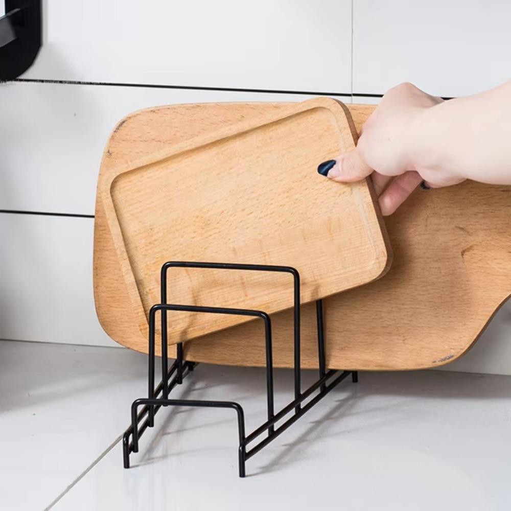 Multi Layer Kitchen Organizer Rack Multifunctional Pot Cover Rack  Drying Cookware