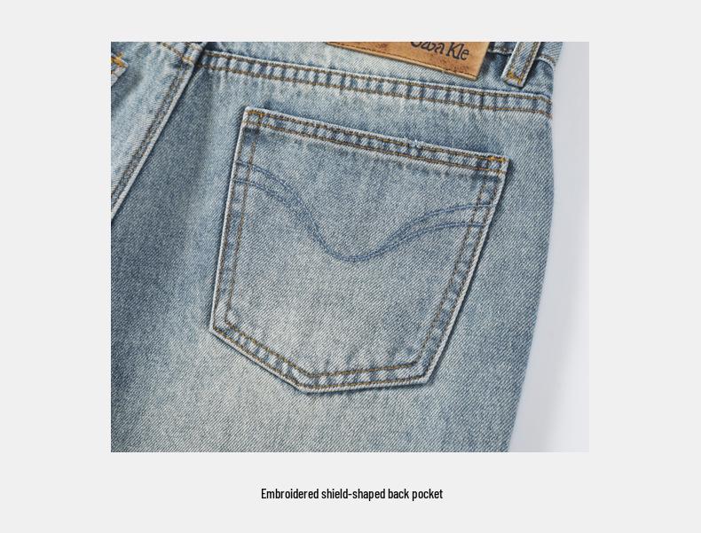 Autumn/Winter Women's Wide-Leg Floor-Length Jeans: Stylish, Slimming, and Loose Fit.