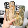 Vintage Alfons Mucha Primavera Plating Phone Case For Samsung A17 A07 A37 A57 A16 A56 A15 A55 A14 A54 A13 A53 A26 A36 A25 A35 A2