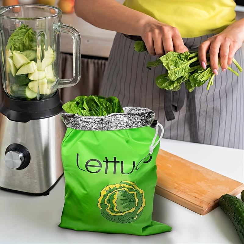 Vegetable Storage Bags, Reusable Prevent Ripening Produce Bags, Durable Banana Storage Freshness Bag, Lightweight Refrigerator Fruit Bags