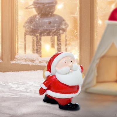 Christmas Old Man Figurine Sculpture Small Character Miniature for Home Decor Decoration