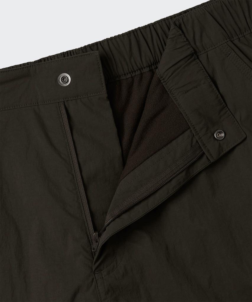 Musinsa Standard [Lazer Urbano] Calças Parachute de Cintura Larga com Cinto e Forro de Fleece [Cinza Lama]