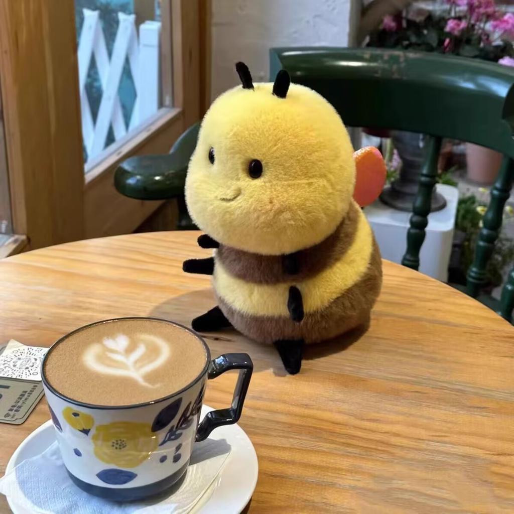 Cute Little Bee Doll Soothing Pendant Toy Bee Doll Plush Birthday Gift Couple Animal for Girlfriend
