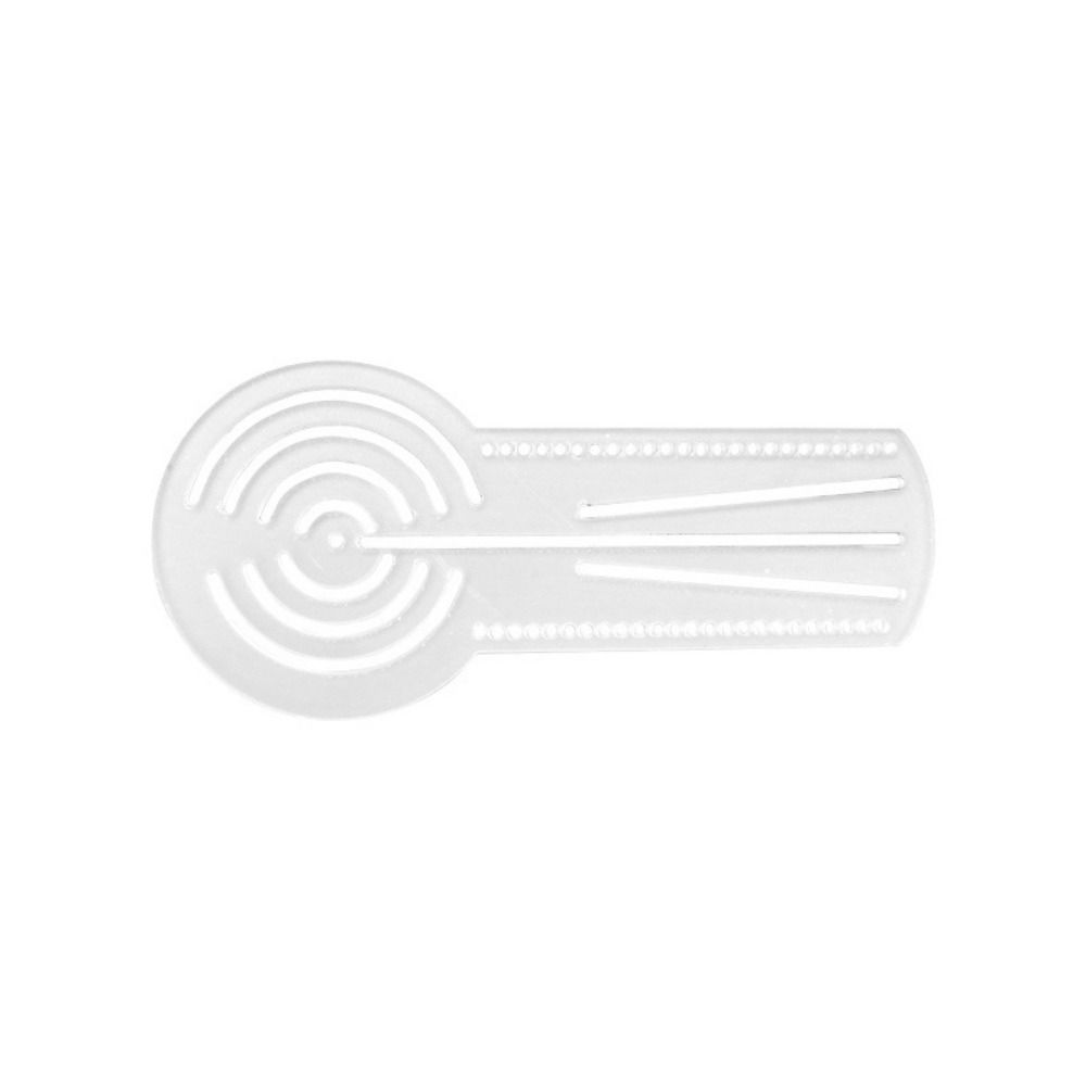 Acrylic Mandala Drawing Template Multifunctional Geometry Pattern Ruler Portable Drawing Ruler