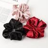 French Retro Satin Camellia Jacquard Hair Tie