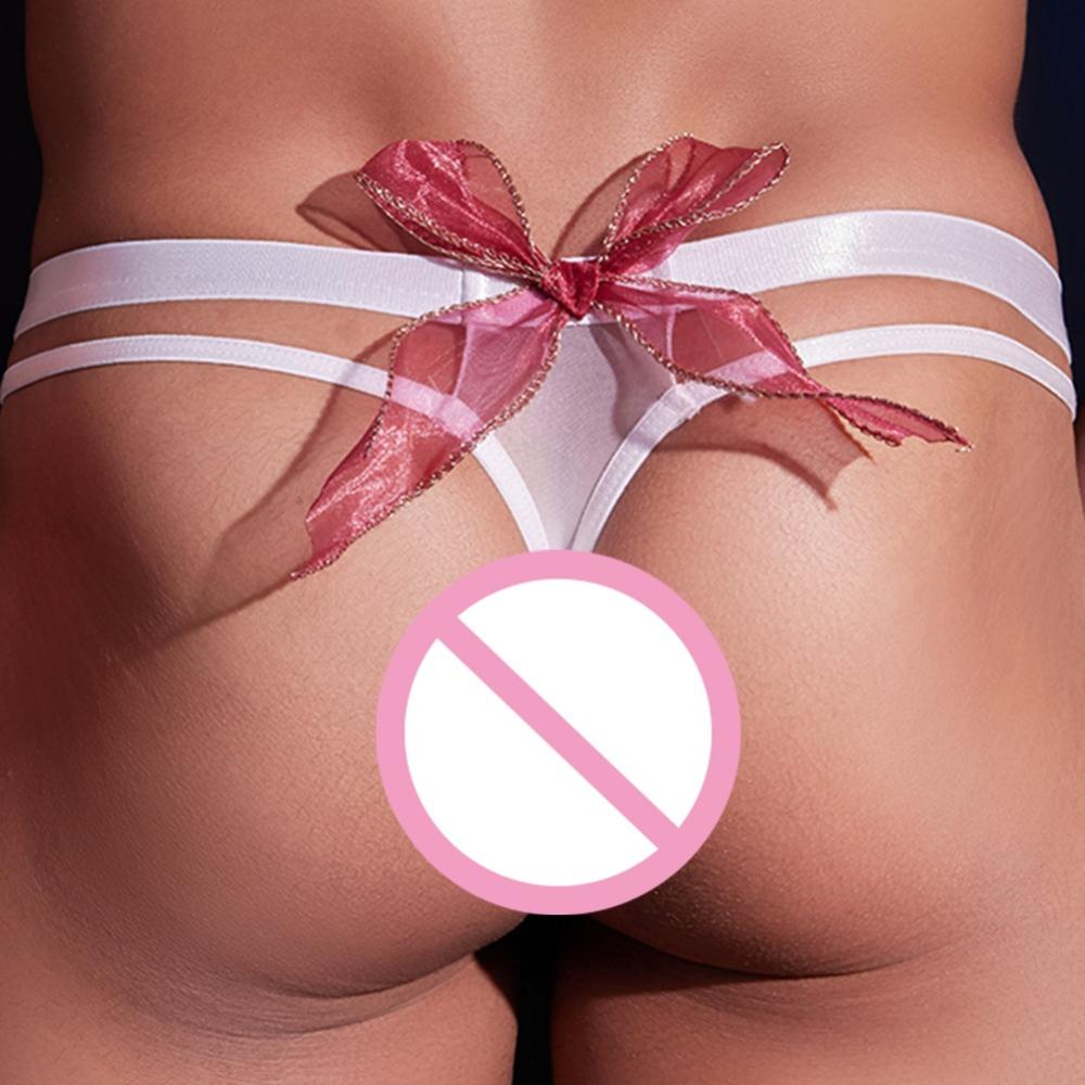 Men Low Rise Bulge Pouch Briefs Breathable Underpants T Back Briefs Oil Shiny Glossy Thong Gay Lingerie Exposed Butt Panties