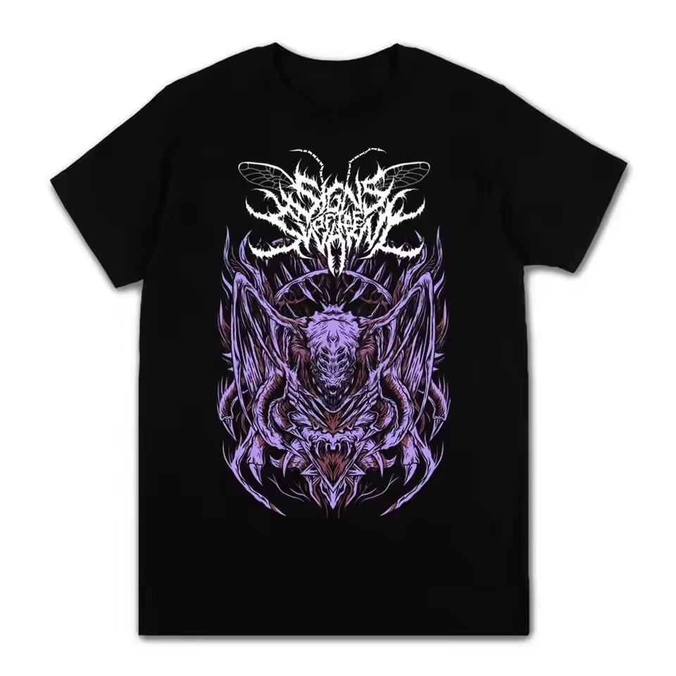 

Vintage Deathcore Rock Band T Shirt Signs Of The Swarm Graphic Unisex Tee S5XL Unisex T-Shirt XXXL