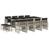 VidaXL Garden Dining Set with Cushions 13 Pcs, Patio Table and Chair, Patio Furniture, Furniture 3210983