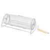 Carbon Steel Rotating Grill Basket   Rotation Grilling Portable Barbecue with Handle Vegetables Outdoor Camping Gifts Garden Dad Husband Friends