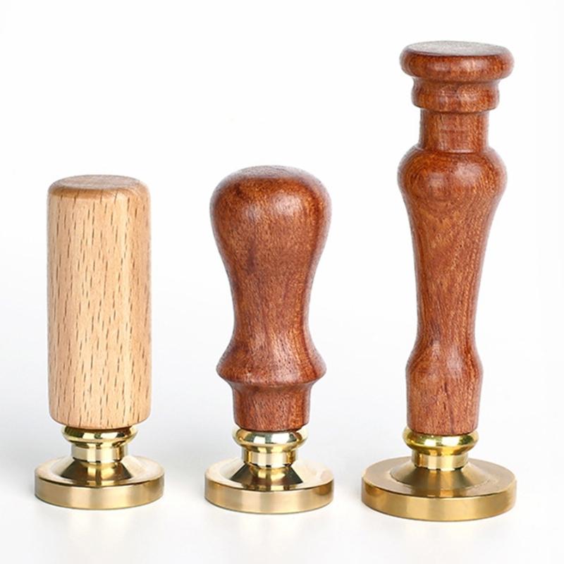 Drewniany uchwyt do stempla z pieczęcią woskową, prosty w montażu, do stempla do pieczętowania woskiem