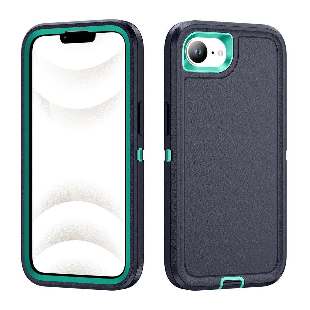 For iPhone 16e Case PC+Silicone+EVA 3 in 1 Shockproof Phone Cover