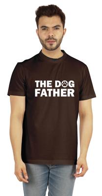 Uomo s The Dog Father T-shirt Stampata Grafica Per Genitore di Cane Amante dei Cani Girocollo con Taglio a V