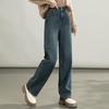 VanZhen Women's Fleece-Lined High-Waist Wide-Leg Jeans (2024 Winter)