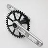 EVOSID Lightweight CNC Road Bike Crankset: 3-Bolt, 40-50T for Gravel & Folding Bikes