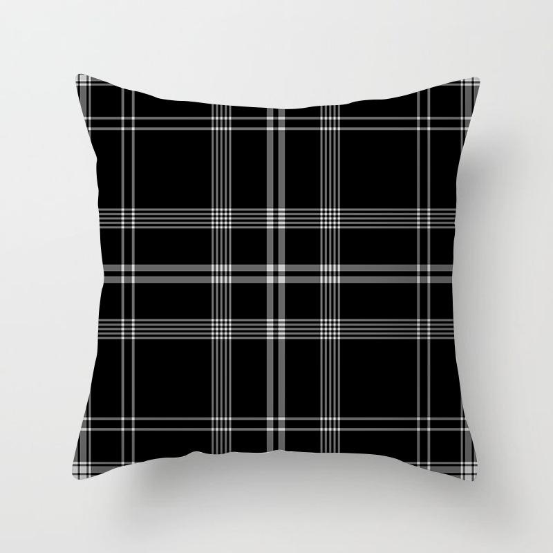 Scottish Red Plaid Pillowcase Home Sofa Pillow Cushion Cover