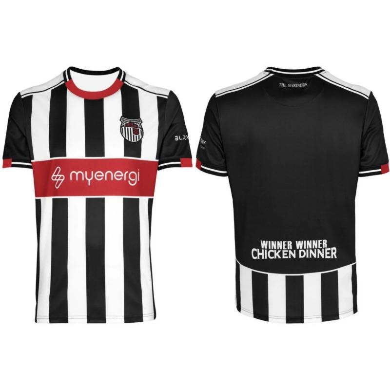 Camisa Casa e Fora do Grimsby Town Camiseta Esportiva Casual Masculina Top Solto Neutro para Treinamento de Futebol