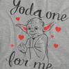 STAR WARS Womens/Ladies Yoda One For Me Heather T-Shirt