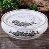 10-Inch Round Gongfu Ceramic Tea Tray with Double-Layer Water Storage