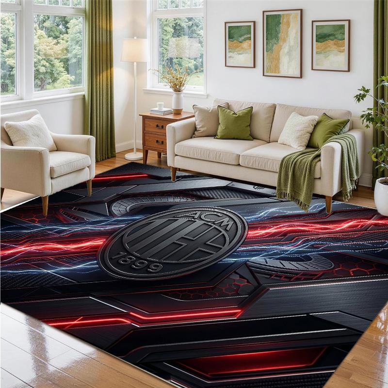 AC Milan Design Crystal Velvet Rug Soft Decorative Mat for Bedroom Entrance