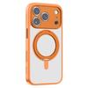 Case for iPhone 17 Pro - TPU+PC, Orange, With Stand