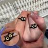 Cute Style Fashion Sweet Cat Eye Couple Finger Ring Rabbit Animal Opening Adjustable Ring Accessories For Women Jewelry Gift
