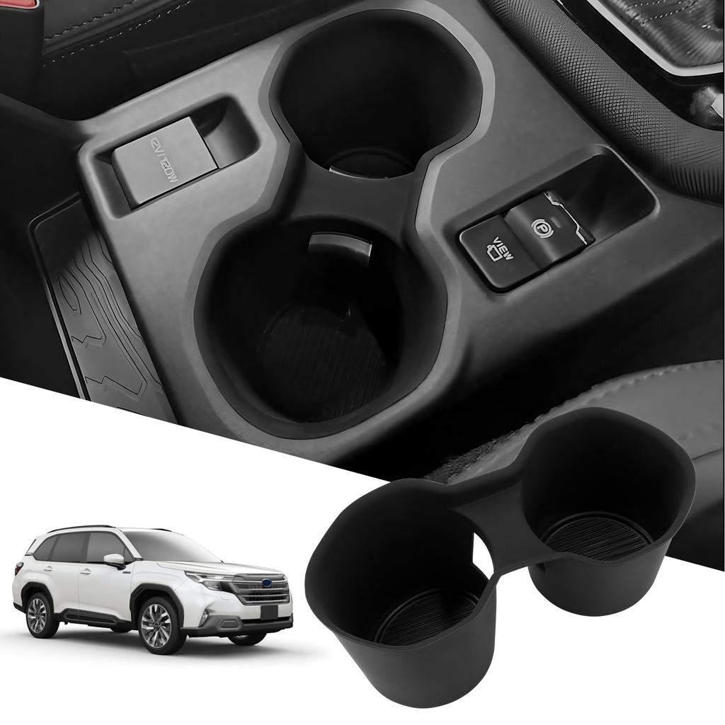 Futwod Compatible with Subaru New Forester SL Series Center Console Cup Easy Protective Noise Forester SL 1 Piece (6th Generation, SL5/SLG, 2025) -