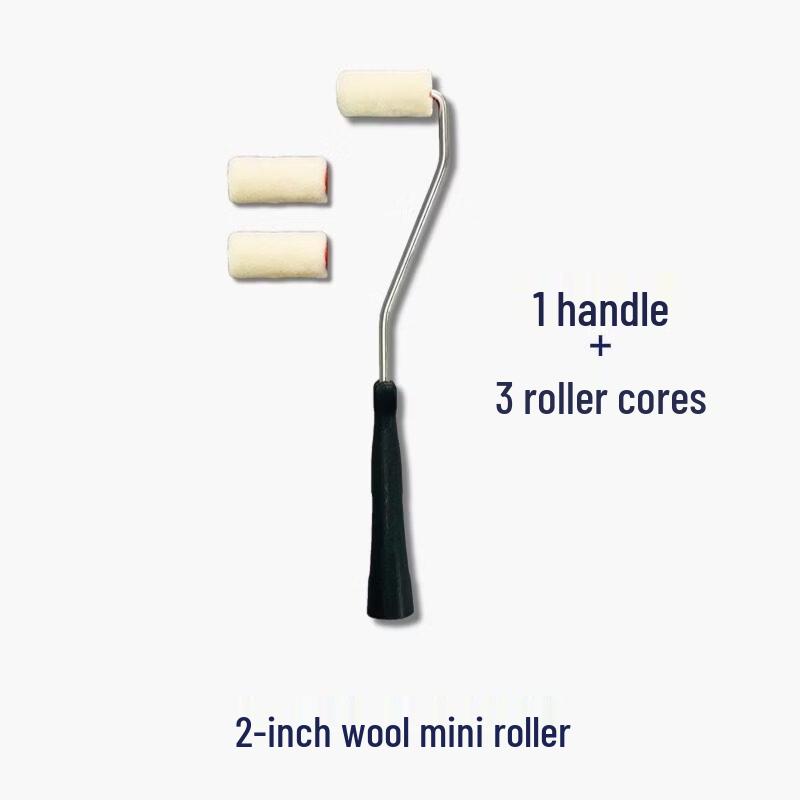 2-inch Wool Paint Roller Set