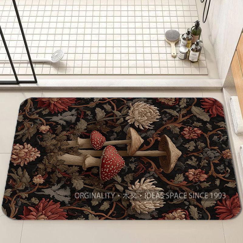 Exotic Floral Pattern Mat Living Room Decoration Home Sofa Non-Slip Carpet Study Bedroom Tatami Children'S Soft Floor Mat